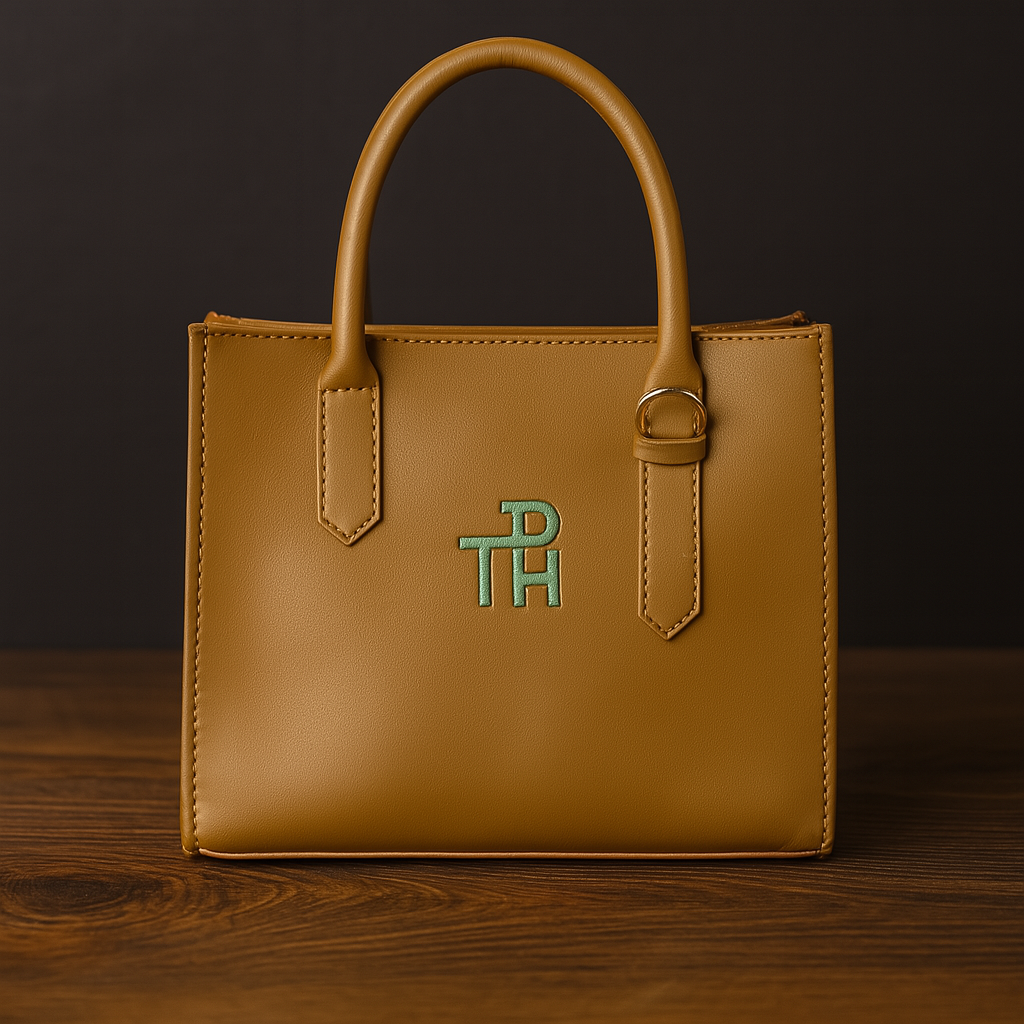 Tan Faux Leather Handbag for Women – Elegant Everyday Carry Bag